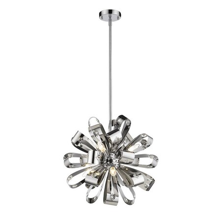 Z-Lite Vex 6 Light Pendant, Chrome 9001P20-CH